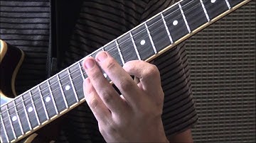 C Ionian #5 Scale (3 notes per string) guitar