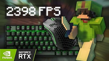SHADERS Keyboard + Mouse Sounds ASMR | Minecraft Bedwars | 4K