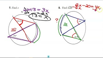 Geo Unit 10 Day 3 Inscribed Angles