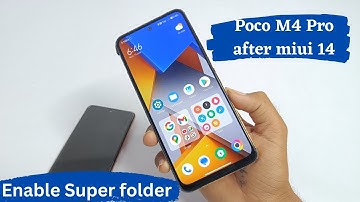 Poco M4 Pro 4G Enable Super Folder After Miui 14 Update | Poco M4 Pro Super Folder Kaise enable kare