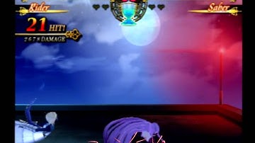 Fate/Unlimited Codes - Rider Combo +5000 Damage