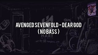 Avenged Sevenfold - Dear God(NO BASS) Vocal Chord Lyric