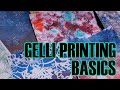 Gelli Plate Printing Basics using Stencils, Stamps and Mark Making Tools | Creative Foundations