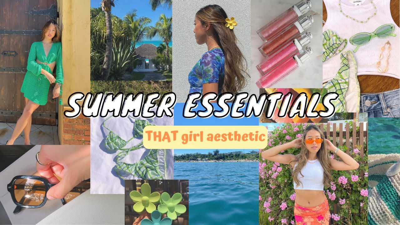SUMMER ESSENTIALS for 'THAT' girl aesthetic 2022