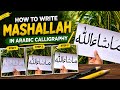 Mashallah✨💖 | How to write mashallah| double pencil. | ما شاء الله |