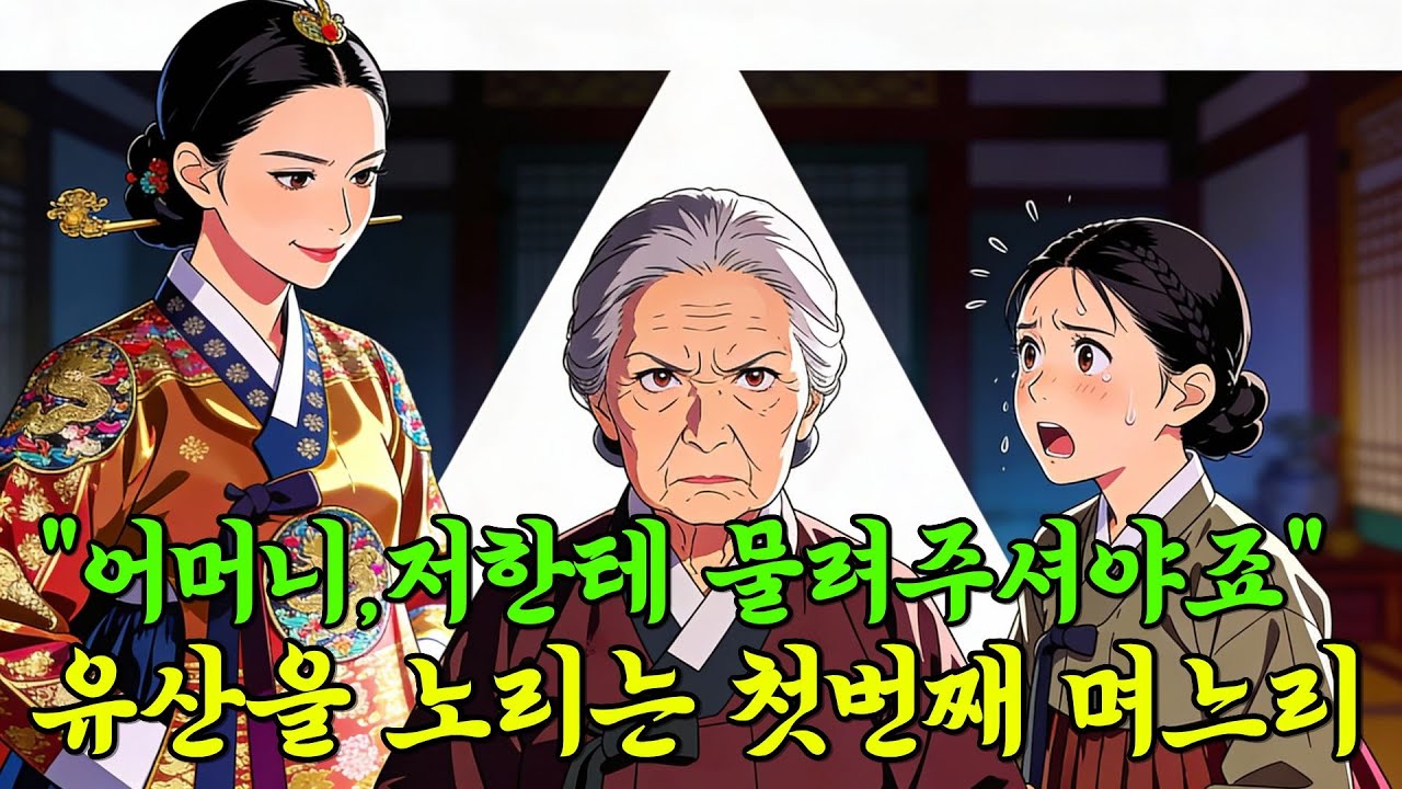양반가 출신 첫째 며느리와 평민출신 둘째며느리 시어머니의 선택은? 옛날이야기 오디오북