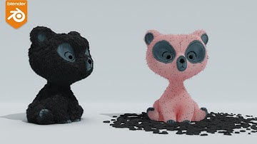Incredibly Cute, Extremely Easy - How to add Fur to any Character | Blender 3.6 Tutorial