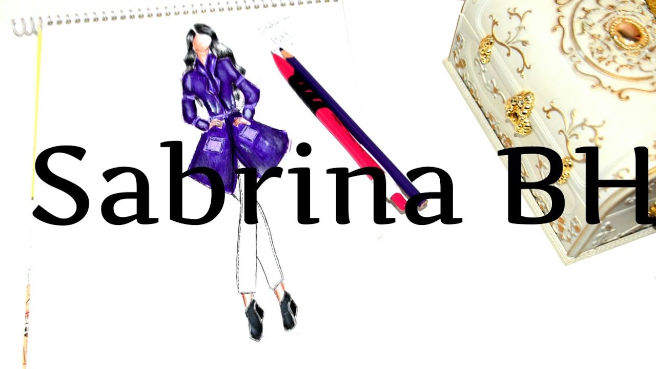 Fashion sketch**draw coat for winter 