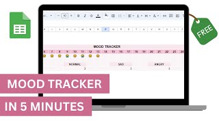 Make an Awesome Mood Tracker on Google Sheets in 5 Minutes (+ FREE Template) screenshot 4
