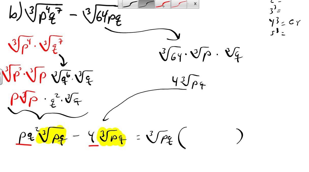 8.4 Example 2 Adding and Subtracting Radicals with Higher ...