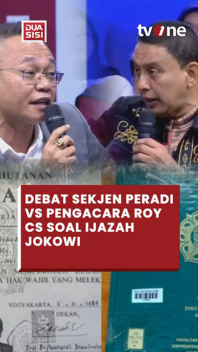 Download lagu Soal Ijazah Jokowi, Pengacara Roy Suryo ke Sekjen Peradi: Apa Beratnya Ditunjukkan ke Publik #jokowi