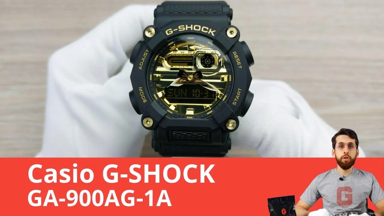 Rugged Black & Gold G-SHOCK / Casio GA-900AG-1A - YouTube