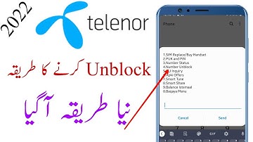 Telenor sim unblock karne ka tarika 2022 || How to unblock telenor sim
