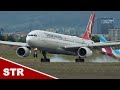 Airbus A330 &amp; Boeing 757 at Stuttgart Airport