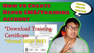 How to create deped lms account and download certificate for Virtual Inset 2021.