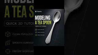 Modeling a Tea Spoon in Plasticity | Quick 3D Tutorial #Plasticity, #3DModeling, #TeaSpoon