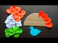 Diy peacock republic day wallhanging craft  tricolour peacock craft  paper craft