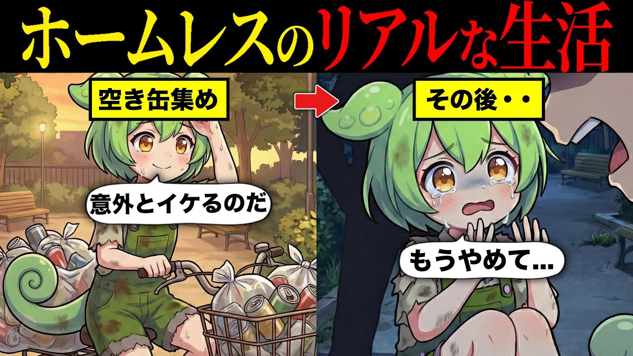 ホームレスのリアルな生活とは【ずんだもん&ゆっくり解説】【総集編】