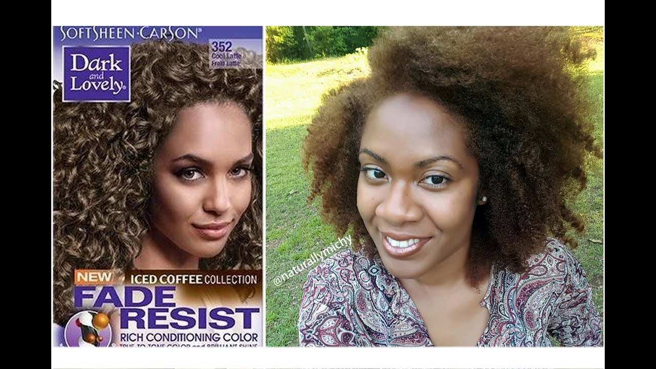 How I Color My Natural Hair With Dark Lovely Cool Latte 352