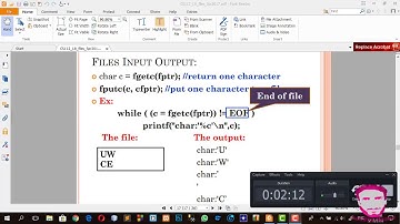 Learn C programming in Arabic #12- files [ fgetc() &  fputc() ]