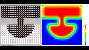 Pore Network with Contour Plot