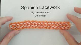 Spanish Lacework Bracelet on 2 Pegs