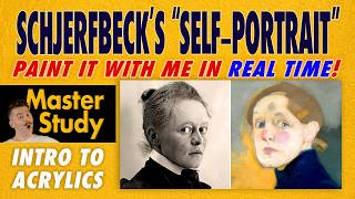 Paint Helene Schjerfbeck's 'Self-Portrait' (1912)! Master Study – Easy Intro to Acrylic Class Paint Helene Schjerfbeck's 'Self-Portrait' (1912)! Master Study – Easy Intro to Acrylic Class