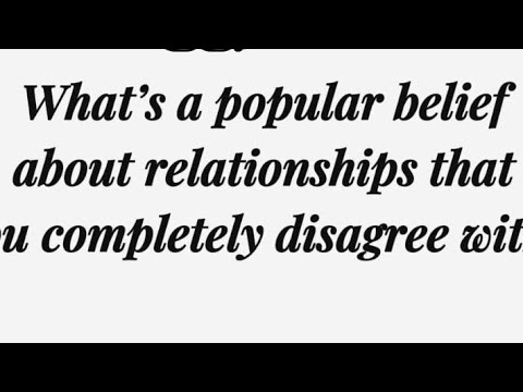 Lets talk about it! We all have opinions about relationships!