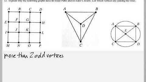 Math 118 : 8.2 #13 (Mathematical Explorations Tutorial : Euler Paths & Euler Circuits)