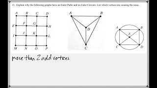 Math 118 : 8.2 #13 (Mathematical Explorations Tutorial : Euler Paths & Euler Circuits)