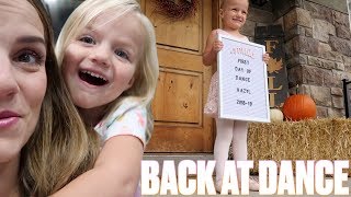 TODDLER MISSES TWO MONTHS OF DANCE WITH BROKEN ARM | RETURNS FOR FIRST DAY OF DANCE CLASS