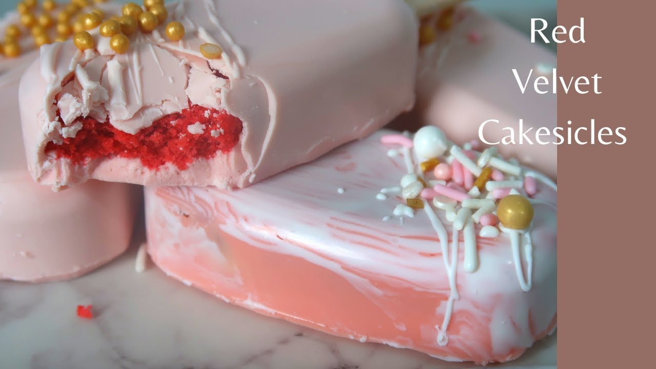How to make cakesicles | RED VELVET CAKESICLES - YouTube