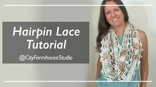 How to Crochet a Hairpin Lace Cowl: Joining 2 Strips for a Boho Summer Look