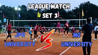 League Match JPR University VS MG University #volleyball #quickvolley