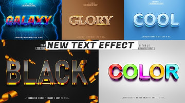 New 3D Text Photoshop 2023 Effect Photopea Psd File Typograpy Part 27