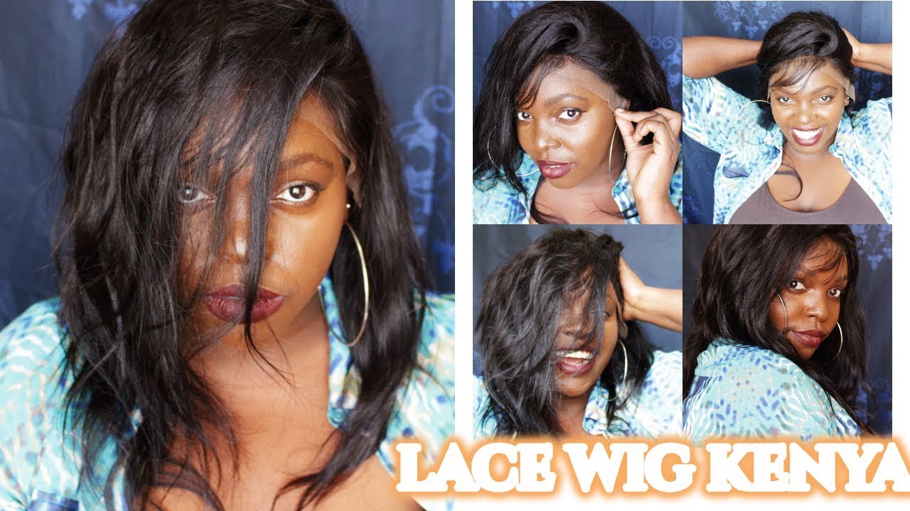 My first wig Brazilian natural straight  lace front wig 14' inches 