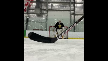 Umbrella drill progression blocked shot recover. Goaltender Training drill.