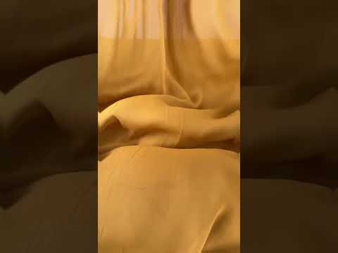Ткань шифон Мульти 70 гр/м2 150 см полупрозрачная, легкая, воздушная для платьев, блузок и аксессуаров капучино, видео 1
