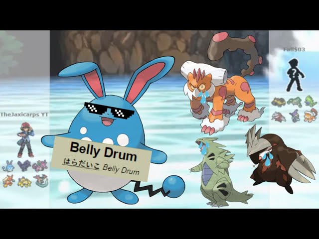 SS OU - Azumarill Belly drum + huge power/offensive zarude team!