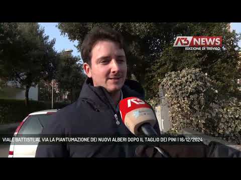 VIALE BATTISTI, AL VIA LA PIANTUMAZIONE DEI NUOVI ALBERI DOPO IL TAGLIO DEI PINI | 16/12/2024