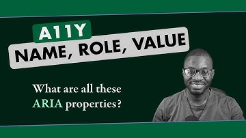 Understanding Name Role Value in WCAG