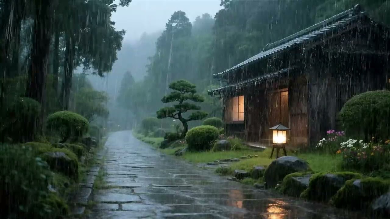 Soft rain ambience for focus | serene backdrop for reading, design, coding and mindful productivity