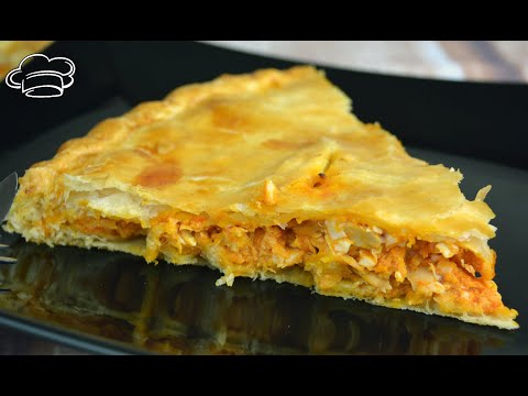 Empanada de hojaldre con atún, receta rápida y fácil de hacer