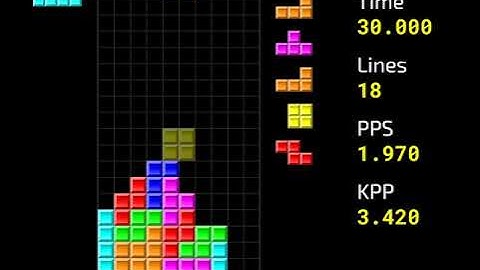 Tetris 40L Sprint in 50.789