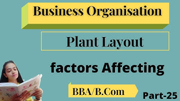Business Organization|Plant Layout|Factors Affecting|BBA/B.Com|Part-25
