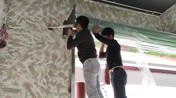 Lắp đặt cửa cuốn tấm liền có mô tơ tự động tại Văn Quán Hà Đông.   LH 0982.802.286 rolling door pull