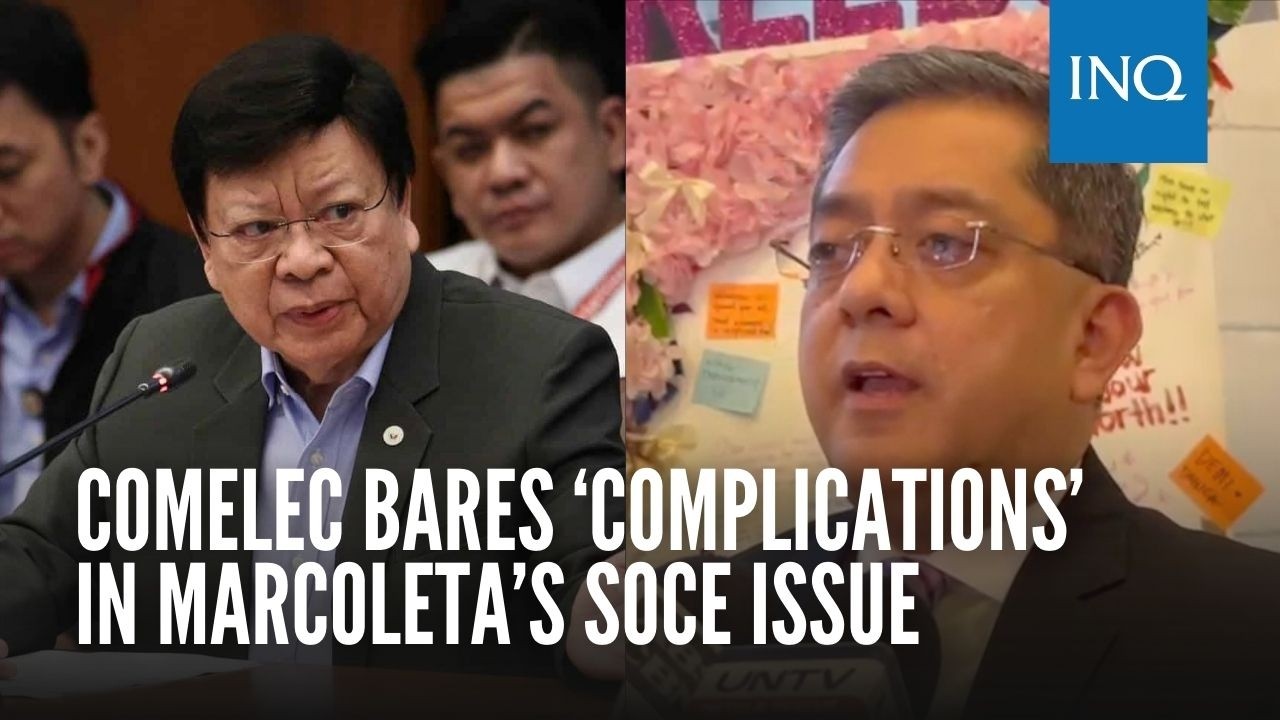 Comelec bares ‘complications’ in Marcoleta’s Soce issue