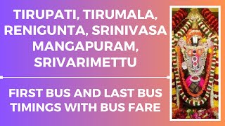 Bus Timings & Bus Charges to Tirupati, Tirumala, Renigunta, Srinivasamangapuram & Srivarimettu screenshot 4