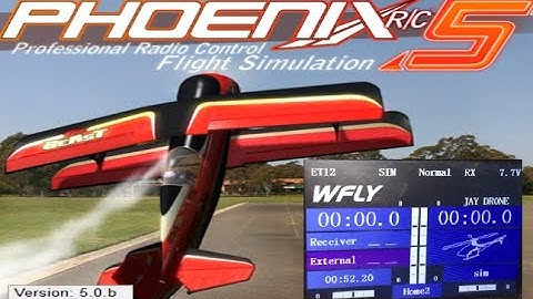 Phoenix RC 5 Professional Radio Control Flight Simulator REVIEW WFLY ET16 CONTROLLER USED