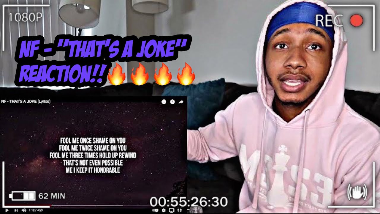 NF - THAT'S A JOKE | REACTION!! HE'S INSANE!🔥🔥🔥🐐